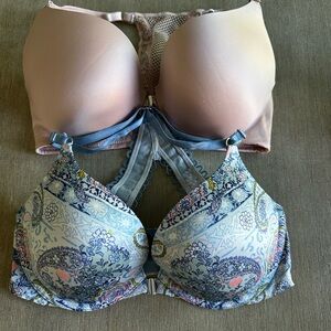 Victoria’s Secret so obsessed very sexy front close racer back bra set 32d
